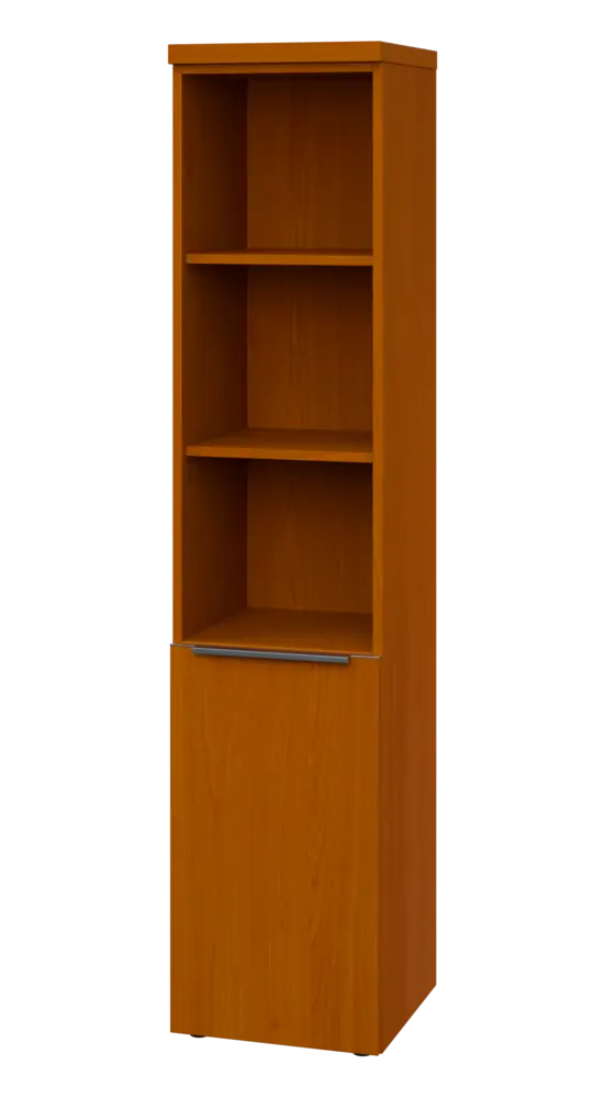 SIN 5 - 4DN3 kancelářská skříň, 1-dveřová/nika, levá, 1820x400x400, třešeň šumavská